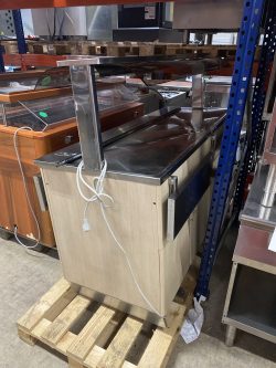 Cooler / buffet table with cooler in the table top, used