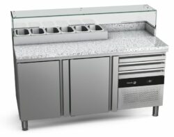 CPZG-2G GR, Pizza counter with granite table top - Fagor