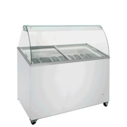 Ice freezer from Coldera with glass top