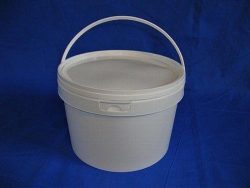 Plastic bucket, food approved at 3,1 L, 8032-DTE