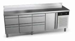 CCP-4G HHHD Fagor refrigerated table with 6 drawers and one door