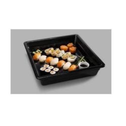 Melamine dish 2/3 GN in black, Pujadas - 65 mm deep, (22047)