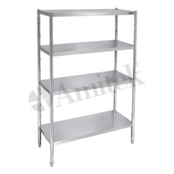 REMAINDER - SCA164A, Steel bookcase with 4 adjustable shelves, Amitek