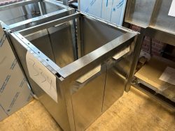 REMAINDER SALE - steel cabinet without table top, 700x700x850 mm
