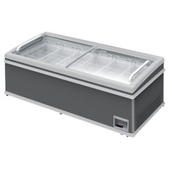 Chest freezer 600 liters in dark gray - Scandomestic