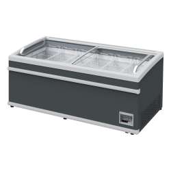 Chest freezer 900 liters in dark gray - Scandomestic