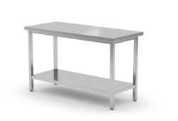 Work table with lower shelf, 1400x600x850mm, Hendi