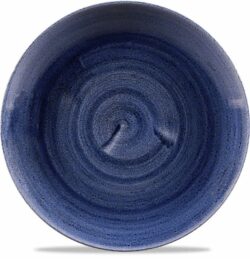 Stonecast Patina Cobalt Coupe flad tallerken 21 cm, Churchill