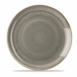 Stonecast Peppercorn Grey flad tallerken 28 cm, Churchill