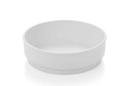 Rund skål i hvid porcelæn, Ø 17,0 , WAS