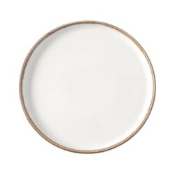 Vanilla flad tallerken med høj kant 27 cm, Finedine RESTSALG