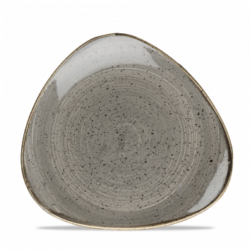 Stonecast Peppercorn Grey trekantet tallerken 19 cm, Churchill