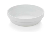 Rund skål i hvid porcelæn, Ø 19,0 WAS