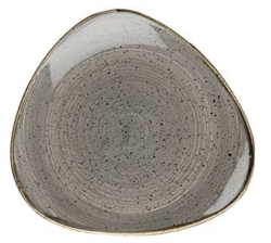 Stonecast Peppercorn Grey trekantet tallerken 31,1 cm, Churchill