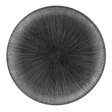 Tallerken flad 28,5 cm, Agano Black - Churchill