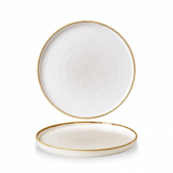 Stonecast Barley White flad tallerken med kant 21 cm, Churchill