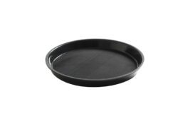 Serveringsbakke i sort non-slip Ø32x(h)3,7 cm, Hendi