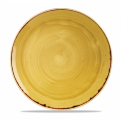 Stonecast Mustard Seed Yellow flad tallerken 28,8 cm, Churchill