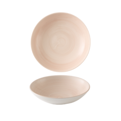 Stonecast Canvas Coral dyb tallerken 24,8 cm, Churchill