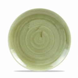 Stonecast Patina Burnished Green flad tallerken 21,7 cm, Churchill