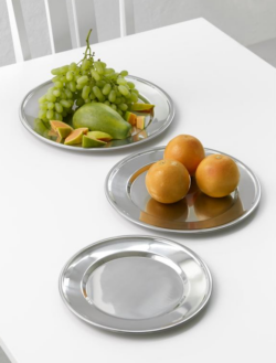 Rundt fad med fane,  28CM