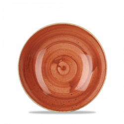 Stonecast Spiced Orange dyb tallerken 18,2 cm, Churchill