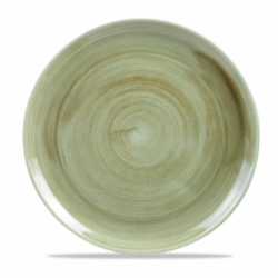 Stonecast Patina Burnished Green flad tallerken 28 cm, Churchill
