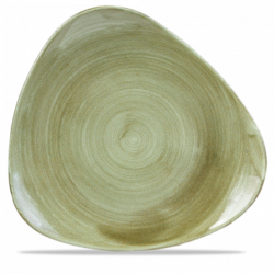 Stonecast Patina Burnished Green trekantet tallerken 31,1 cm, Churchill