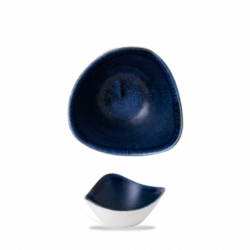 Stonecast Plume Ultramarine trekantet skål 15,3 cm, Churchill