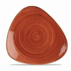 Stonecast Spiced Orange trekantet tallerken 26 cm, Churchill