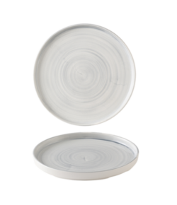 Stonecast Canvas Grey tallerken med kant 26 cm, Churchill