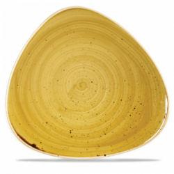 Stonecast Mustard Seed Yellow trekantet tallerken 31,1 cm, Churchill