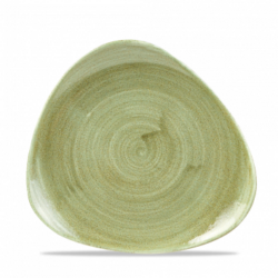 Stonecast Patina Burnished Green trekantet tallerken 19,2 cm, Churchill