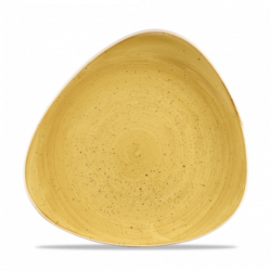 Stonecast Mustard Seed Yellow trekantet tallerken 26,5 cm, Churchill
