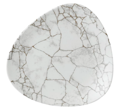 Studio Prints Kintsugi Agate Grey trekantet tallerken 22,9 cm, Churchill
