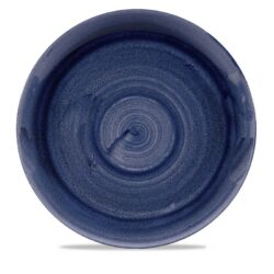 Stonecast Patina Cobalt Coupe flad tallerken 28 cm, Churchill