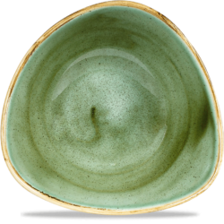 Stonecast Samphire Green trekantet skål 18 cm, Churchill