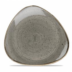 Stonecast Peppercorn Grey trekantet tallerken 26,5 cm, Churchill