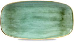 Stonecast Samphire Green oblong 35,5 x 18,9 cm, Churchill