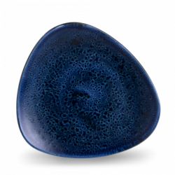 Stonecast Plume Ultramarine trekantet tallerken 22,9 cm, Churchill