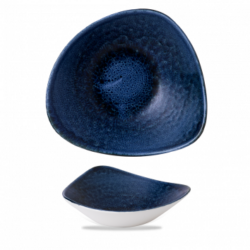 Stonecast Plume Ultramarine trekantet skål 23,5 cm, Churchill