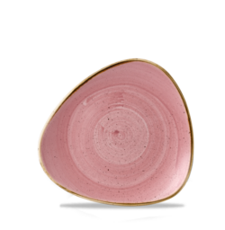 Stonecast Petal Pink trekantet tallerken 23 cm, Churchill
