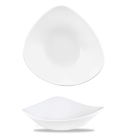 Super Vitrified Vellum White dyb tallerken trekantet 23,5 cm (semi mat), Churchill (restsalg)