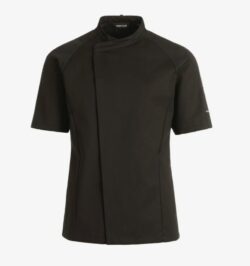 Kortærmet unisex kokke-/tjernejakke i sort str. XL, Kentaur (RESTSALG)