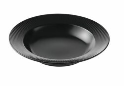 Groovy stoneware suppe tallerken i sort 23 cm