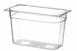 Gastrobakke i klar plast 1/3 150 mm