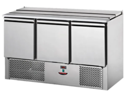 Tecnodom saladette m/ 3 låger med ventalation