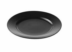 Groovy stoneware tallerken i sort 21 cm