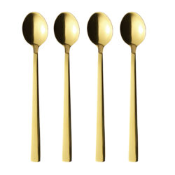 RAW latteske m/4 stk i guld