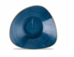 Stonecast Java Blue trekantet skål 23,5 cm, Churchill